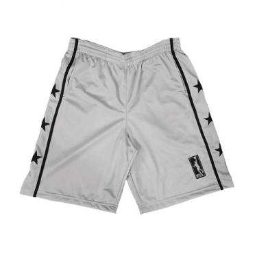 Imagem de Bermuda Basquete Masculina M10 Vintage Stars, Cinza claro, P