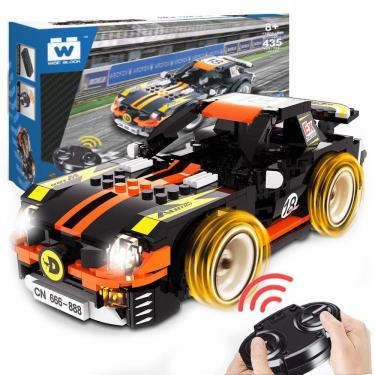 Imagem de Carro esportivo Building Toy Wise Block RC com 435 unidades para crianças maiores de 8 anos