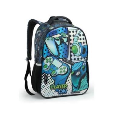 Imagem de Mochila Costas Infantil Gamer Player On Escolar Jogos Video Game Seanite-Masculino