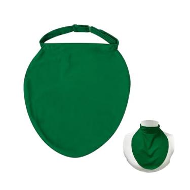 Imagem de Capa para estoma de pescoço de traqueostomia, capa respirável para laringectomia para tratamento de traqueostomia, suprimentos de traqueostomia - protetor de traqueia ajustável no pescoço (verde