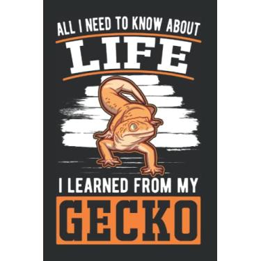 Imagem de Notebook With Gecko: Gecko Gift Leopard / 6x9 Inches / 120 graph Sites