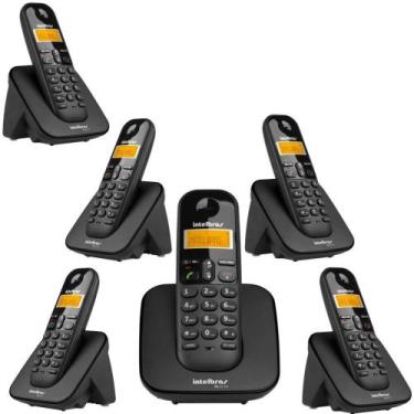 Imagem de Telefone Sem Fio 5 Ramal Adicional ID Bina TS 3110 Intelbras