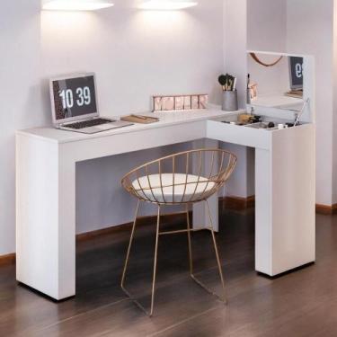 Imagem de Gabinete Toucador Timberlake Branco Fosco  - Mais de Casa