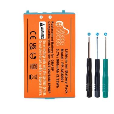 Imagem de Substituição da bateria Pickle Power 900mAh para GBA SP
