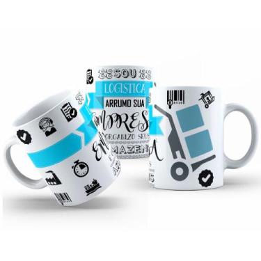 Imagem de Caneca de Cerâmica Branca 325ml com Estampa de Profissões - Mecolour, 