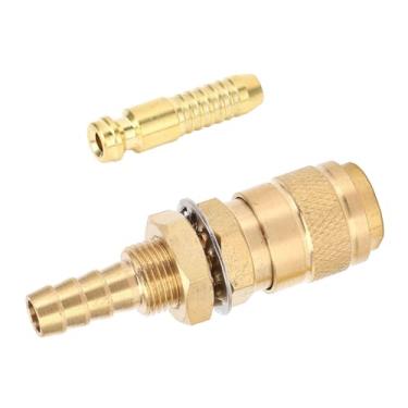 Imagem de Adaptador de Gás Refrigerado a água de Latão Conecta Eficientemente a Tocha de Soldagem para MIG TIG, Material de Latão Durável para Equipamentos Refrigerados a água (8mm)