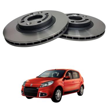 Imagem de Disco De Freio Dianteiro Ventilado Fremax Renault Logan 1.6 2019