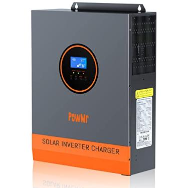 Imagem de Temank Inversor Solar Powmr 5000W 48V A 120V, Inversor De Energia De Onda Senoidal Pura 5000W, Controlador Mppt 80A Integrado, Entrada Pv Máx. 5500W, 500V, 22A, Funciona Com Baterias De Chumbo-Ácido