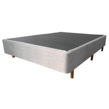 Imagem de Box Para Colchão Casal Mannes 63730 Sky Revestimento em Tecido 25x138x