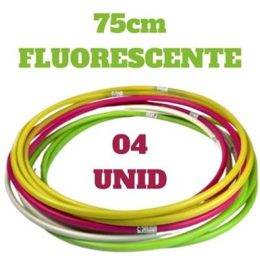 Imagem de Kit Bambolês Infantil Exercicios Fitness Colorido 75cm Reforçado - BAM