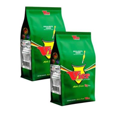 Imagem de 2 Erva Mate Chimarrão VIER MOÍDA GROSSA S/ GLÚTEN 1Kg