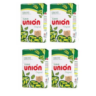 Imagem de 4 Erva Mate Chimarrão UNION SUAVE ORIGINAL Argentina 500g