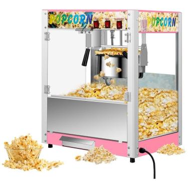 Imagem de Máquina de Pipoca Comercial com Caldeira de 230g, 850W, Capacidade para 1,4L por Lote,...