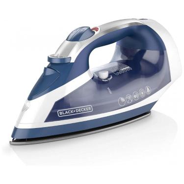 Imagem de Ferro de Passar a Vapor com Base Antiaderente e Desligamento Automático, 110V, BLACK DECKER ICR16X, Azul
