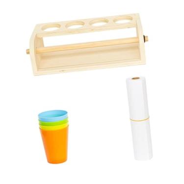 Imagem de rockible Distribuidor de papel de papel de mesa de cavalete de pintura infantil com material de arte branca para artistas de doodle e garotas, Pequeno