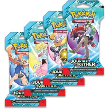 Imagem de Pokemon TCG - Scarlet & Violet: Journey Together - 8 Booster Pack Lot - 80 Cards