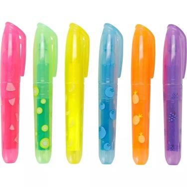 Imagem de Marcador de Texto Mini 6 Cores School Basics Ponta Chanfrada