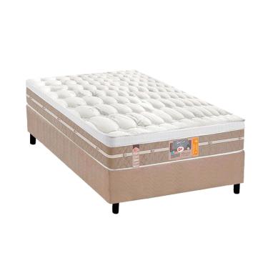 Imagem de Conjunto Box Solteiro: Colchão Molas Castor Ensacadas Silver Star Air + Base crc Suede...