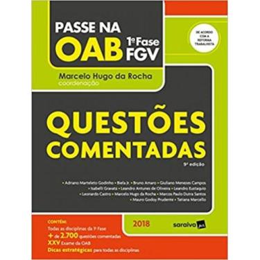 Imagem de Passe Na Oab 1ª Fase FGV. Questões Comentadas - SARAIVA (JURIDICOS) - 