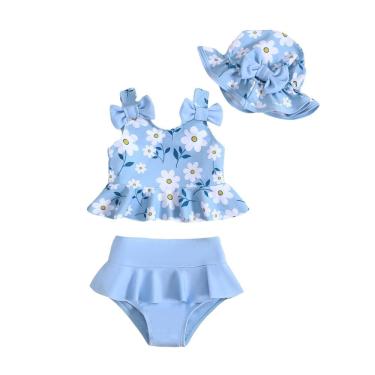 Imagem de Roupa de banho para bebês Mioglrie Girl de 3 a 6 meses com biquíni e tanquíni