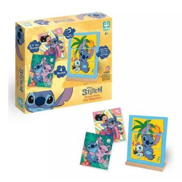 Imagem de Jogo Magnético Puzzle Mosaico Stitch Em Metal 42 Peças Nig - Nig Brinq