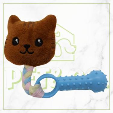 Imagem de Pelúcia com Mordedor Chupeta para Gatos e Cachorros Modelos Variados -