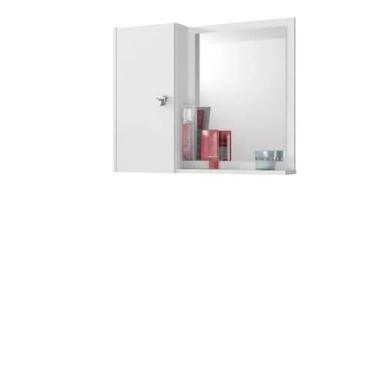 Imagem de Armario Espelheira Genova Banheiro Com Porta Branco