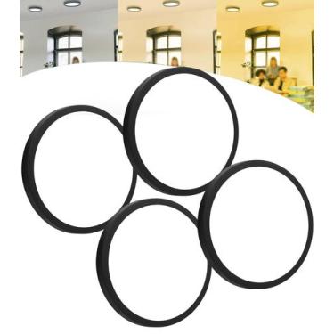 Imagem de 4 Luminaria Led Plafon 3 Cores 20w Sobrepor Teto 28cm Bivolt - Onistek