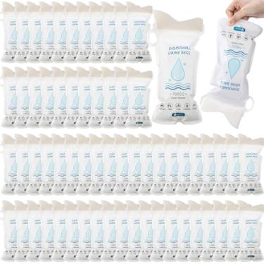 Imagem de Nuogo 100 peças 700 CC sacos descartáveis de urina bolsa portátil para urina sacos de urina para mulheres viagens urinol de emergência banheiro para homens mulheres engarrafamentos acampamento