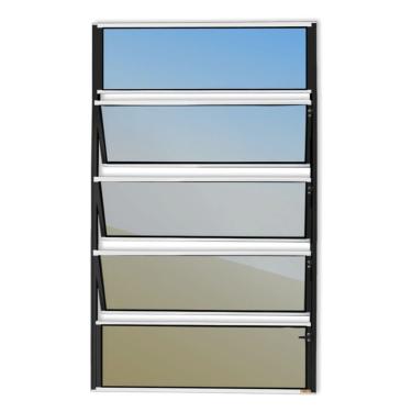 Imagem de Basculante Master Vidro Reflex 100cm X 60cm Brimak Mix Preto