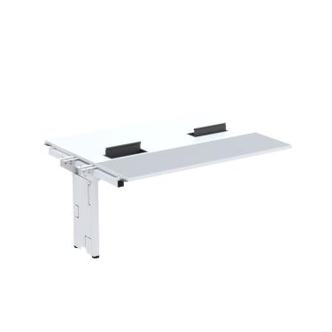 Imagem de Complemento De Mesa Plataforma Para Coworking Para 2 Pessoas 150x120 Branco