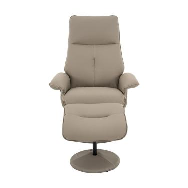 Imagem de Poltrona De Massagem Reclinável E Giratória Arizona Com Apoio De Pés Pu Fendi G56 - Gran Belo