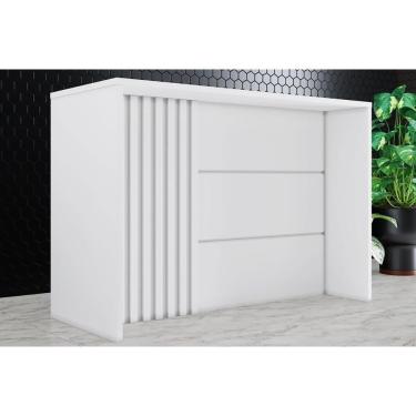 Imagem de Bancada Ilha Cozinha Gourmet Americana Branco - Henn