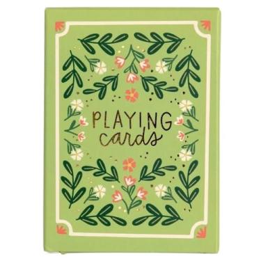 Imagem de Pippi Post Green Floral Themed Deck of Playing Cards, Cool Poker Deck of Cards for Game Night Fun, Botanical Design, Gifts for Those Who Have Everything