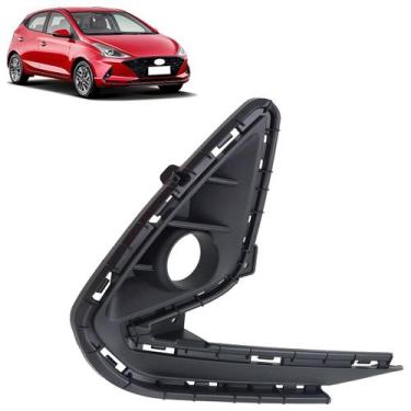 Imagem de Moldura Grade Milha Hb20 2020 2021 2022 Preto Texturizado Furo Milha -