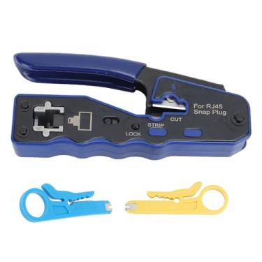 Imagem de Ethernet Crimper RJ45 Cat6 Passe Pelo Kit Crimper Cutter para Instalação de Rede Profissional
