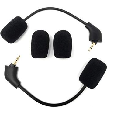 Imagem de TNE Pacote Com 2 Microfones Boom De Reposição Para Headsets Gamer Kingston Hyperx Cloud Ii - Fio, Pro, Cloudx, Ps4, Xbox One, Nintendo Switch, Pc