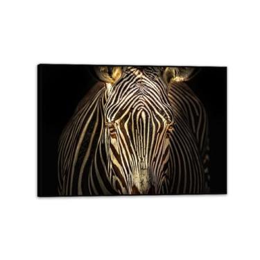 Imagem de SDYJ6GSW Imagens de animais preto e branco para decoração de parede preto e branco animal zebra impressão de cavalo imagem de arte de parede zebra decoração de parede para sala de estar 70 x 50 cm