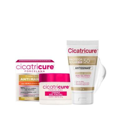 Imagem de Kit Hidratante Porcelana + Protetor Solar Antissinais FPS 50 Sem Cor C