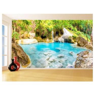 Imagem de Papel De Parede 3D Paisagem Cachoeira Florestas 3,5M Nch239 - Você Dec