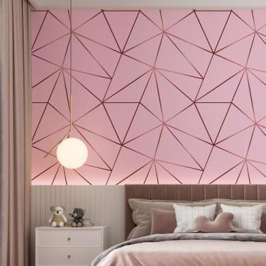 Imagem de Kit 3 Rolos Papel De Parede Adesivo Zara Rosa 3,0M - Gh Papel De Pared
