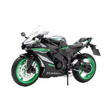 Imagem de 1:12 Escala Kawasaki ZX-10R KX450 Modelo De Brinquedo De Motocicleta A