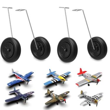 Imagem de LEAMBE 2 Sets Front Landing Gear for RC Plane BF109 (761-11), P40 (761-13),Spitfire (761-12),P51