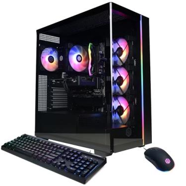 Imagem de CyberPowerPC Gamer Xtreme VR Gaming PC, AMD Ryzen 7 8700F 4.1GHz, Radeon RX 9060 XT 8GB, 16GB DDR5, SSD PCIe 4.0 de 2TB, Pronto para WiFi e Windows 11 Home (GMAI6400A)