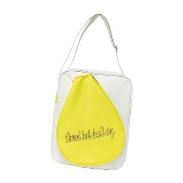 Imagem de UGPLM Bolsa para raquete de badminton, bolsa transversal, organizador de peteca, viagem, grande capacidade para jogadores profissionais ou iniciantes,