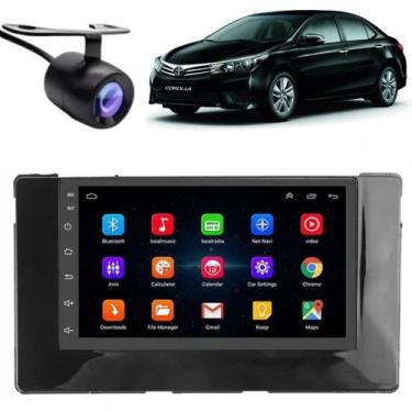 Imagem de Central Multimidia Android Auto Toyota Corolla Moldura + Câm BP - Firs