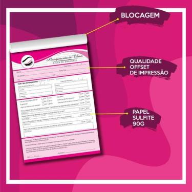 Imagem de Ficha de Anamnese Cílios Alongamento Organiza seu Negócio - Sonar