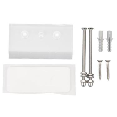 Imagem de Cabide de skate Montagem de parede acrílico Aço inoxidável Economizando o rack de exibição de skate para garagem para sala de estar garagem (Transparente)