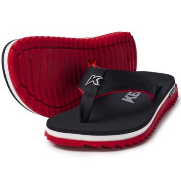 Imagem de Chinelo Kenner Kivah Line Masculino - Preto e Vermelho - 36