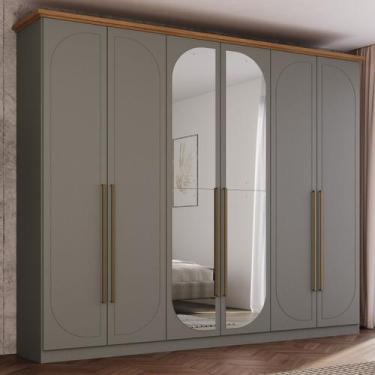 Imagem de Guarda Roupa Casal Nova York Prime 6 Portas com Amortecimento 6 Gaveta